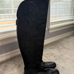 Tory Burch Black Over the Knee Boots